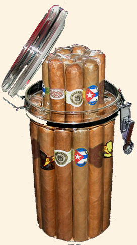 20 Ct. Cigar Sampler-Acrylic Jar Humidor